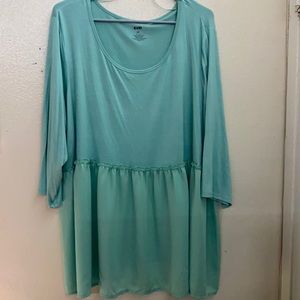 3/4 Mint Green Blouse